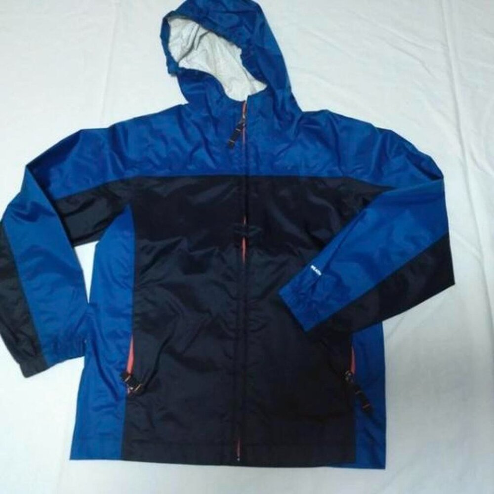 Boys Size S Eddie Bauer navy and blue windbreaker jacket